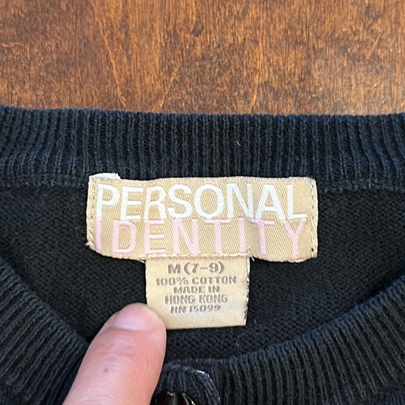 Personal Identity Black Sweater - Picture 4 of 5